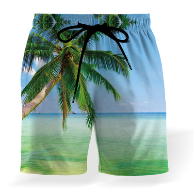 Pantalones Cortos de Playa con Estampado de Coco y Cintura Elástica Ajustable - Image 21