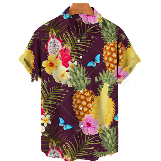Camisa Casual Slim Fit con Estampado 3D para Hombre - Image 30