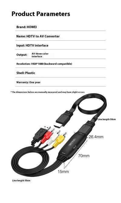 Cable Adaptador Convertidor para Monitor y Proyector - Image 16