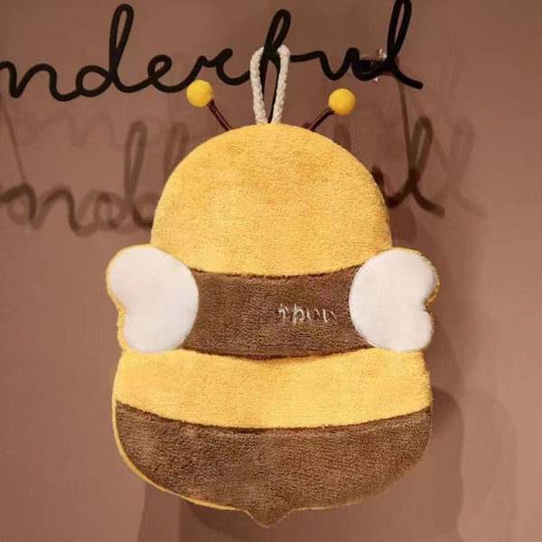 Toalla Infantil de Microfibra Coral con Diseño Panda y Abeja - Image 3
