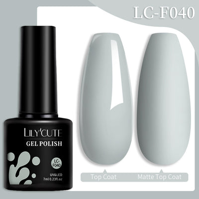Set de Pegamento para Uñas con Brillo de Color Sólido - Image 75