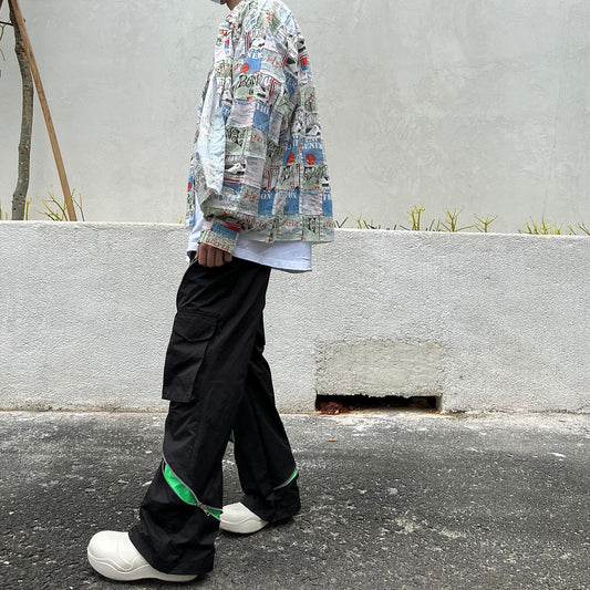 Pantalones de Rendimiento con Cierre Oculto y Detalles en Contraste