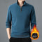 Playera de Cuello Alto con Cierre Medio para Otoño e Invierno - Manga Larga para Hombre