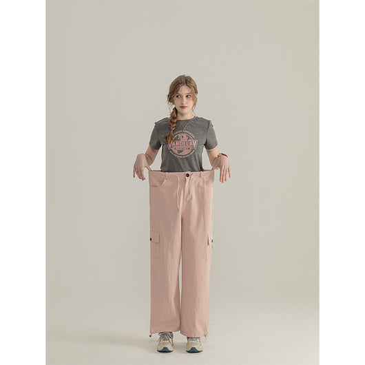 Camiseta Gris de Verano con Cuello Redondo y Letras en los Hombros - Image 11
