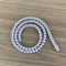 Single-row Diamond Hip-hop Mens Necklace Steel Color 5mm40cm Long