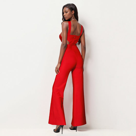 Jumpsuit de Fiesta Elegante para Mujer con Cuello Halter - Image 21