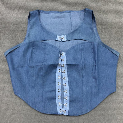 Chaleco Denim Calado Push-up para Mujer - Estilo Sexy Moderno - Image 18