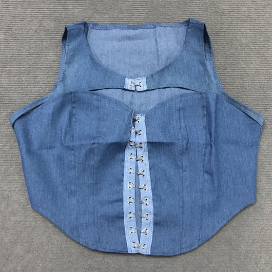 Chaleco Denim Calado Push-up para Mujer - Estilo Sexy Moderno - Image 18
