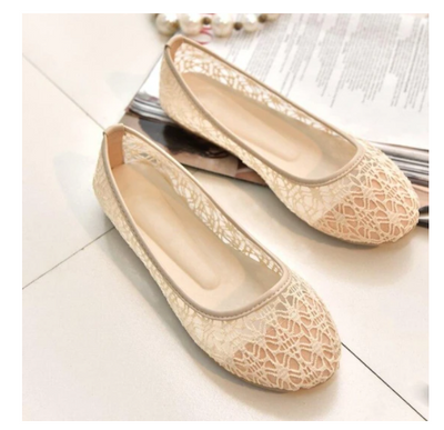 Zapatos de Malla Transpirable con Encaje Hueco para Mujer - Image 5