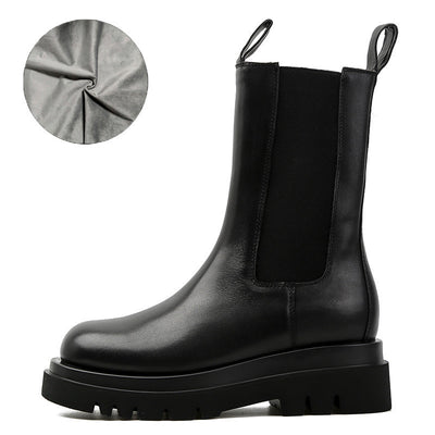 Botas Martin Mujer Plataforma Alta Estilo Británico Industrial - Image 18