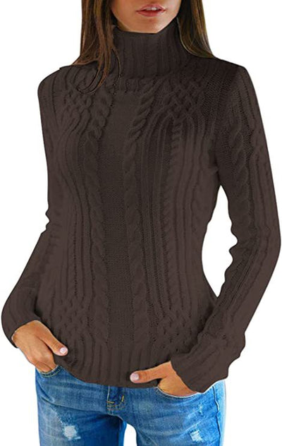 Suéter Ajustado de Cuello Alto para Mujer - Diseño Elegante y Versátil - Image 12