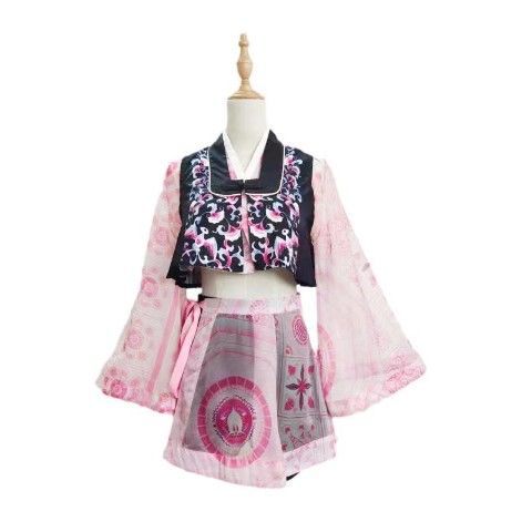 Conjunto de Falda de Danza con Bordados Elegantes para Mujer - Image 9
