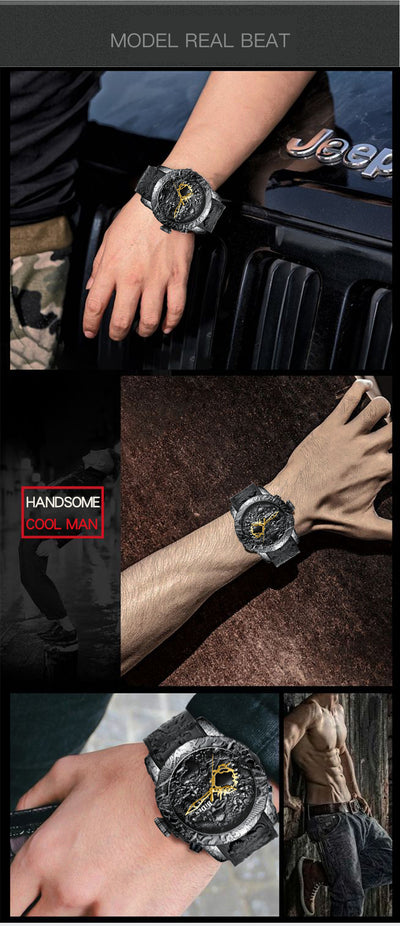 Reloj de Moda Creativa con Dragón para Hombre - Image 18