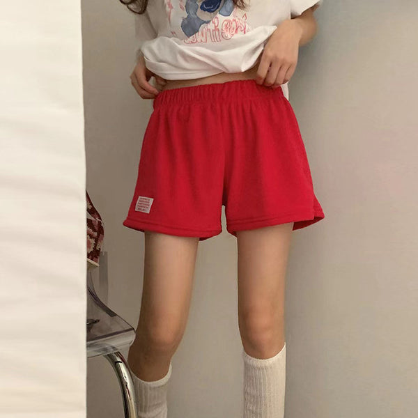 Shorts Cintura Alta Elástica Sueltos y Cómodos para Mujer