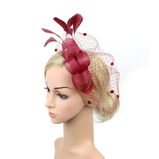 Tocado de Novia con Velo, Lazo y Sombrero de Copa - Image 12