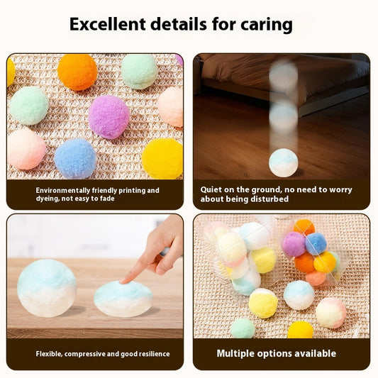 Pelota Silenciosa para Gatos - Alta Elasticidad y Colores Vibrantes - Image 2
