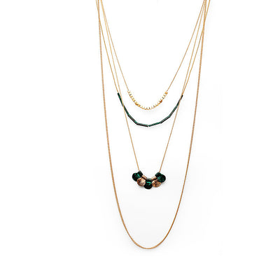 Suéter Vintage con Diseño de Collar Multicapa para Mujer - Image 10