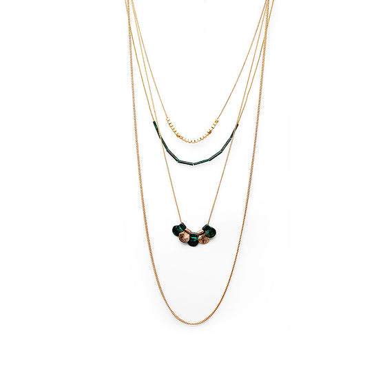 Suéter Vintage con Diseño de Collar Multicapa para Mujer - Image 10