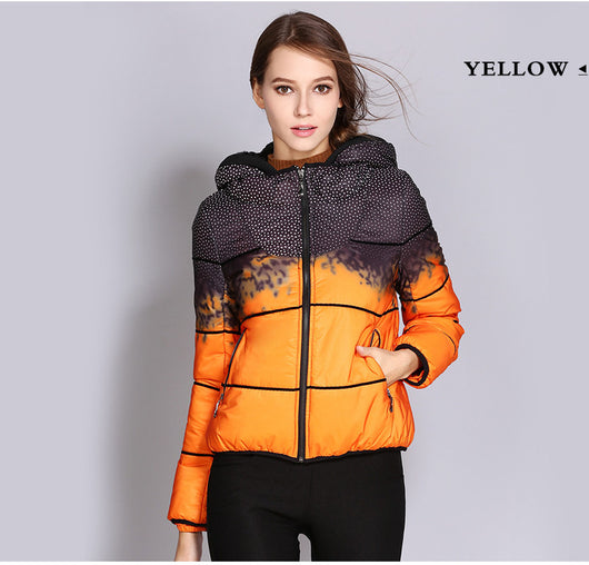 Abrigo de Invierno para Mujer con Plumón y Lunares - Image 4