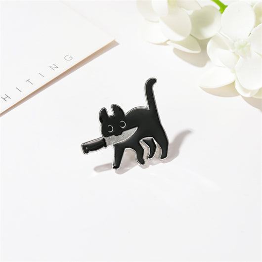 Pines Decorativos de Animales Kawaii para Ropa Infantil Estilo Japonés