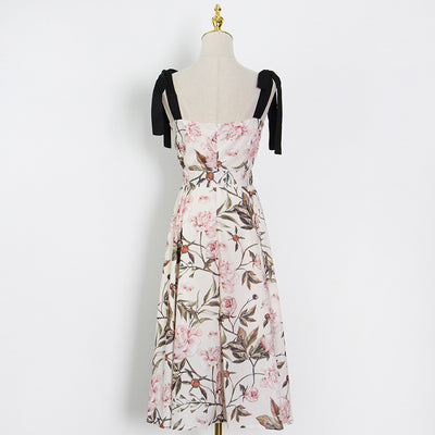 Vestido Cintura Ajustable con Cordones y Estampado Teñido - Image 7