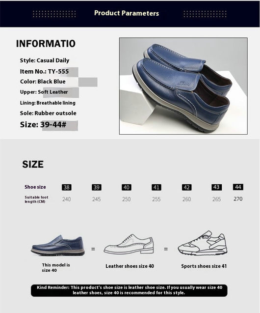 Zapatos Casuales de Cuero Impermeables y Ligeros para Hombre - Image 16