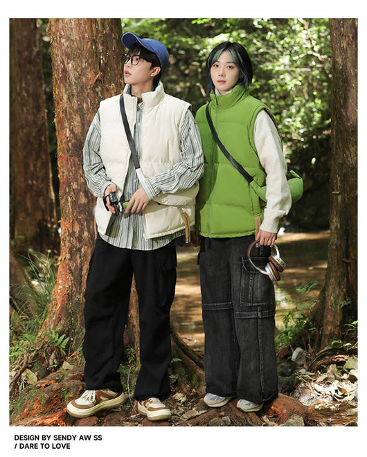Chaleco Térmico Reversible de Algodón para Hombre y Mujer - Abrigo Invierno - Image 12