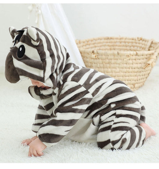 Mameluco Franela Estampado Animales para Bebé 3 Años - Ropa Otoño Europea - Image 9