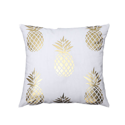 Funda de Almohada Piña Dorada Geométrica - Diseño Minimalista Moderno - Image 2