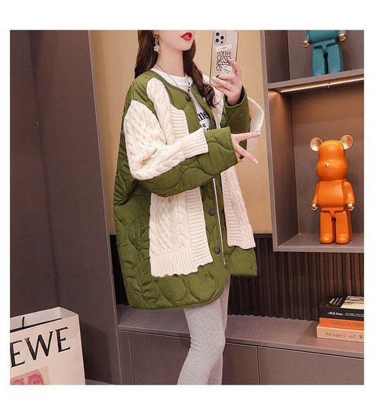 Cardigan Patchwork Tejido Midi para Mujer - Image 15
