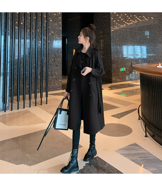 Abrigo Trench Ligero Midi para Mujer - Chaqueta Suelta Favorecedora Primavera - Image 18