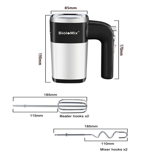 Batidora de Mano Eléctrica 500W 5 Velocidades - Mezclador Profesional para Cocina - Image 11