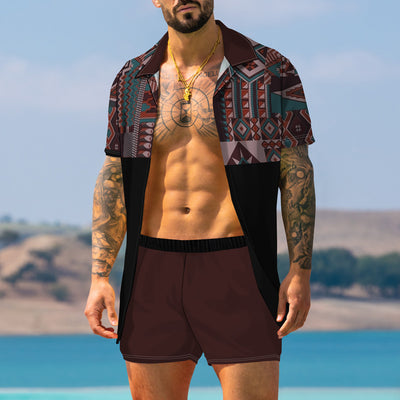 Traje Estampado Retro Moderno para Hombre - Image 19