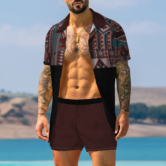 Traje Estampado Retro Moderno para Hombre - Image 19