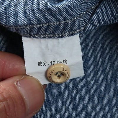 Camisa de Mezclilla Manga Corta para Hombre - Image 8