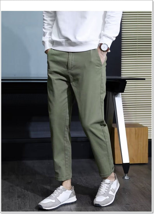 Pantalones Casuales Elegantes Slim Fit con Corte Cónico para Hombre - Image 13