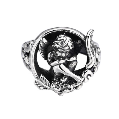 Anillo de Plata 925 Cupido Ángel Ajustable - Image 5