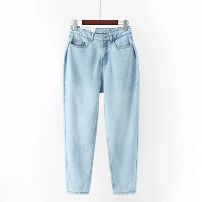 Pantalones Vaqueros Rectos Delgados para Mujer - Estilo Clásico Vintage - Image 9