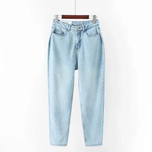 Pantalones Vaqueros Rectos Delgados para Mujer - Estilo Clásico Vintage - Image 9