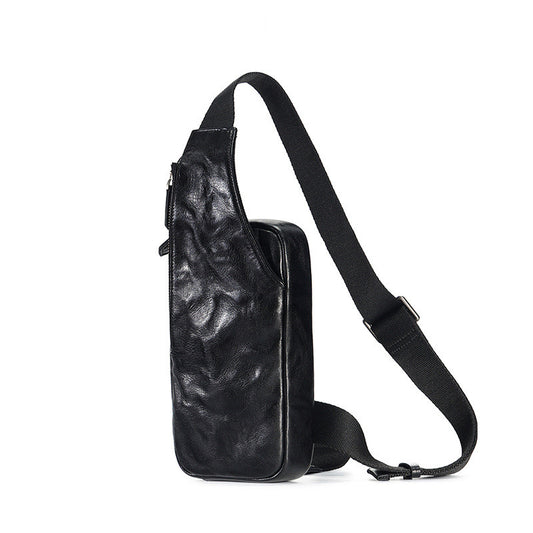 Bolsa Mensajero de Cuero Curtido al Vegetal para Hombre - Estilo Urbano - Image 2