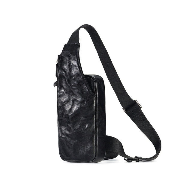 Bolsa Mensajero de Cuero Curtido al Vegetal para Hombre - Estilo Urbano