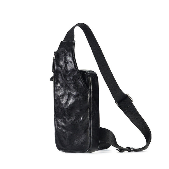 Bolsa Mensajero de Cuero Curtido al Vegetal para Hombre - Estilo Urbano
