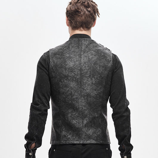 Chaleco Floral Gris Marengo con Ajuste Trasero para Hombre - Image 20