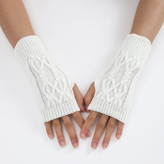 Guantes Tejidos Medio Dedo para Parejas - Lana Cálida Invierno Unisex - Image 39
