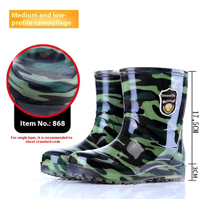 Botas de Lluvia Tácticas para Hombre con Forro Térmico y Suela Antideslizante - Image 10