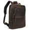 Mochila de Cuero Genuino Retro para Hombre - Gran Capacidad de Viaje