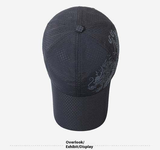 Gorra de Béisbol Hombre Estilo Chino Dragón Impreso Poliéster - Image 15