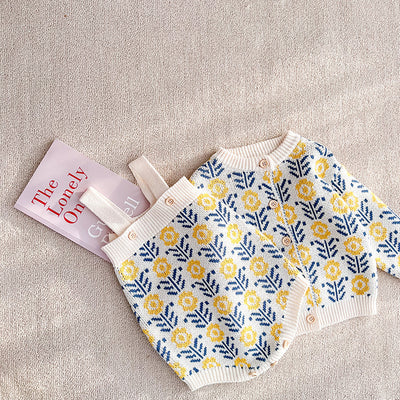 Cardigan Tejido Floral para Bebé - Romper Suéter Infantil - Image 22