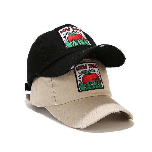 Gorra de Béisbol Retro con Parche Bordado y Agujeros de Ventilación - Image 2