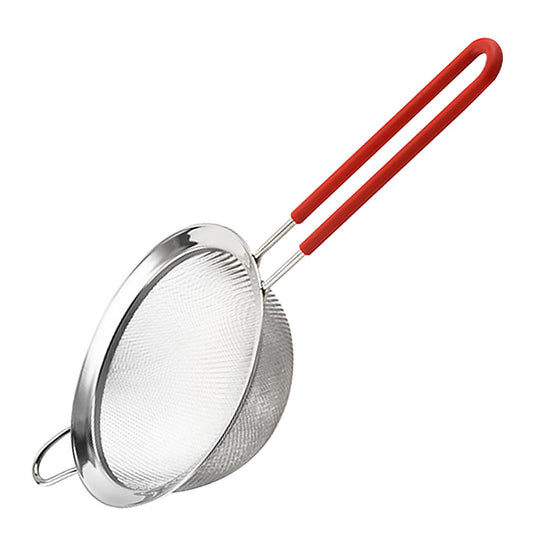 Colador de Harina de Acero Inoxidable con Mango Largo